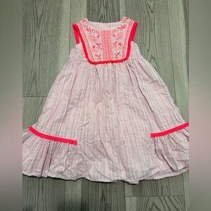 The Prairie By Rachel Ashwell Embroidered Striped Sleeveless Dress Size 5T